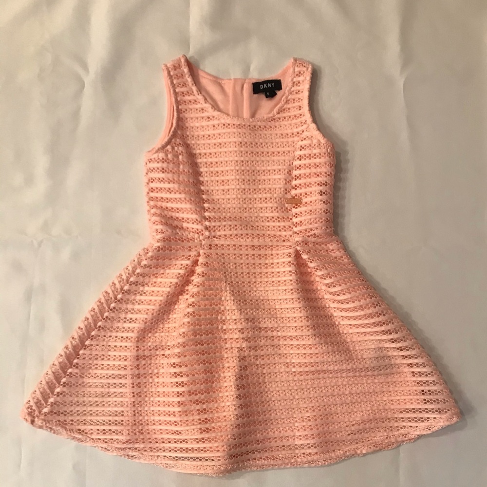 NWOT Girls DKNY Pink/Peach Dress Size 5